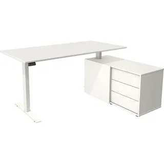 Kerkmann Schreibtisch mit Sideboard MOVE 1 Gestell weiß weiß - Weiß