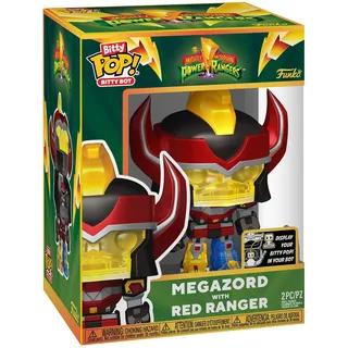 Funko Bitty Bots: Power Rangers - Megazord mit Red Ranger! Bitty POP! - Power Rangers TV - 0,9 Zoll & 4,85 Zoll - Sammlerstück - Geschenkidee - Auslage