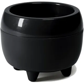 LAMELA Lamela Pflanzgefäß mit stilvollen Füßen – Schwarzer Blumentopf mit wasserablauf – Rund Ø 23 cm, 3L – Pflanztopf für Innen & Außen
