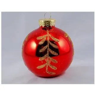 Weihnachtsbaumkugeln Santa Claus TE191617 Kugel Rot Gold