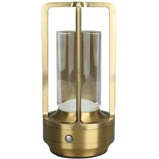Spacnana Kabellose Tischlampe Led Nachttischlampe 3 Farben Stufenloses Dimmen Wiederaufladbar Touch Lampe Für Schlafzimmer Wohnzimmer Abendessen Bar (Gold)