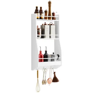 SoBuy Gewürzregal 38 x 75 x 17 cm Weiß