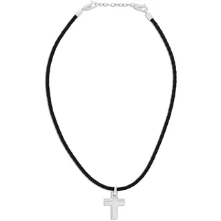 Tom Tailor Kette mit Anhänger Herren Silber Edelstahl