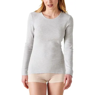 Damart Damen Tee Shirt Manches Longues. Thermounterwäsche-Oberteile, Grau (Gris Chiné 56680-11011-), 48 (Herstellergröße: X-Large)