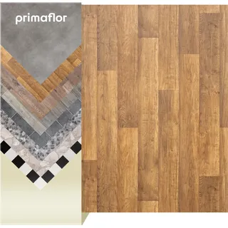 Primaflor PVC TRONTO - Eiche Modena - 2,00m x 4,00m - Meterware - Vinyl-Boden in Holzoptik, Dielen für Küche, Wohn- und Badezimmer, Hochwertige Auslegware, Anti-Rutsch Oberfläche - Braun