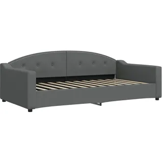 vidaXL Tagesbett Dunkelgrau 100x200 cm Stoff - Grau