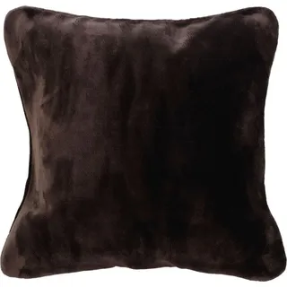 Gözze Premium Cashmere-Feeling Kissen 50 x 50 cm Braun