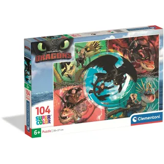 CLEMENTONI Puzzle Dragon Trainer 104 pieces (2025) 2D Puzzles