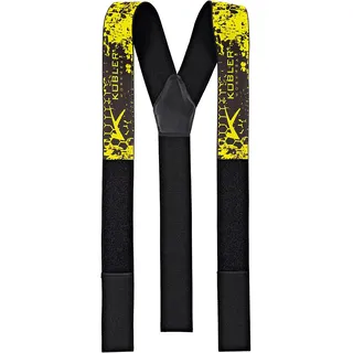 KÜBLER FOREST Hosenträger warngelb/schwarz M - 8750 9123-3499-M - warngelb/schwarz