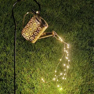 Beper Solare Garten- und Terrassenlampe Kaskadenbeleuchtung 80 cm rostfrei 36 LED-Mini-Lichter IP44