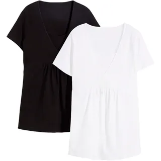 bonprix »2-in-1 Umstands- und Stillshirts (2er Pack?)« Packung, 2, 2 Stk. 2-in-1 Umstands- und Stillshirts (2er Pack?), schwarz