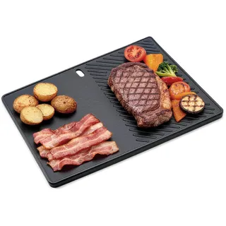 43CM X 32CM Gusseisen Grillplatte Wendeplatte 13190