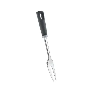 Metaltex Maximo Fleischgabel aus Inox-Edelstahl, Hitzebeständiger Küchenhelfer mit extra dickem und ergonomischem Griff, Länge: 33 cm