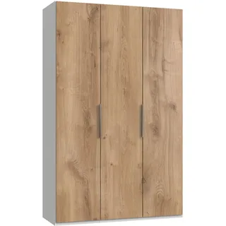 Level 150 x 236 x 58 cm Plankeneiche Nachbildung/weiß