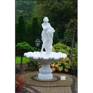 Zierbrunnen Springbrunnen Brunnen Garten Dekoration Fontaine Teich G. CHARLOTTE - Weiß