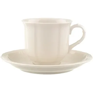 Villeroy & Boch Kaffeetasse mit Untertasse 0,12 l Weiß