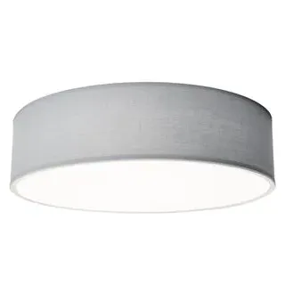 einlicht Deckenleuchte Fabric, grau, E27-Fassung, Ø 38 cm