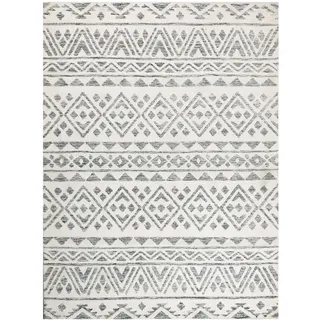 Beliani Kurzflor-Teppich Beige 300/400 cm Aspani , Beige, Grau , Textil , Rechteckig , 300x400 cm , Teppiche und Böden, Teppiche, Hochflorteppiche & Shaggys