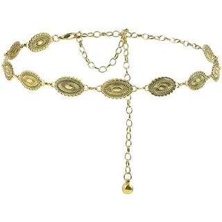 Accessoires Damen,Metall Kettengürtel Damen,Taillengürtel Waist Belly,Y2K Gürtel Gold Bauchkette,Goldener Hüftgürtel Körperkette,Mittelalter Gürtel Gold,Cleopatra Schmuck Chain Belt