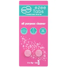 EzeeTabs Allzweckreiniger – Reinigungstabs für ein mikroplastikfreies, biologisch abbaubares und veganes Putzmittel – 2 x Reiniger für alle Oberflächen
