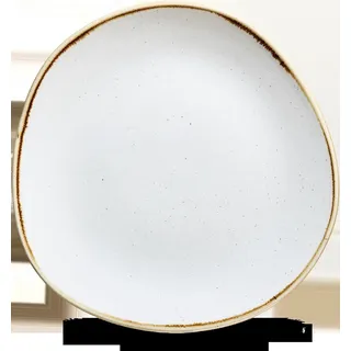 Churchill Super Vitrified Stonecast Barley White Flache Teller, 26,4 cm, 12 Stück - Weiß