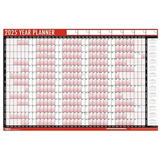 2025 Wand Groß Jahresplaner Kalender Groß 88cm x 58cm Mit Stift Und Aufkleber