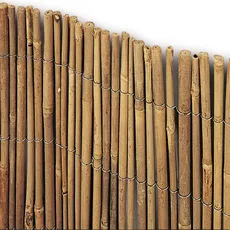 VERDELOOK Sichtschutz aus Bambusrohr, 3 x 1 m, Bambuszaun