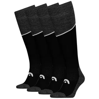 Head Ski Beginner Kniestrümpfe 2P Schwarz 39-42