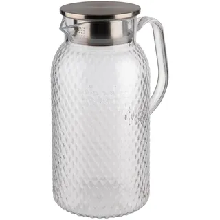 APS 10693 Saft-/ Wasserkanne in transparent Ø 11,5 cm, Höhe 24 cm, 1,8 Liter