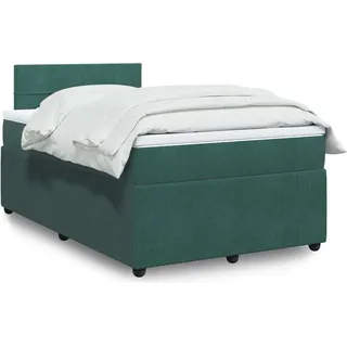Eleganten-Stil Boxspringbett mit Matratze Dunkelgrün 120x190 cm Samt,77,25 Kg cloris7954889 - Grün