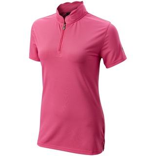 Wilson Staff Damen Golf-Poloshirt, Scalloped Collar Polo, Kurzarm, Polyester