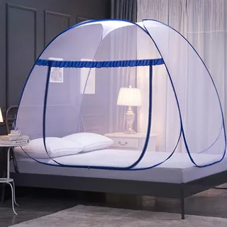 Moskitonetz Bett,150X200cm,Moskitonetz Pop Up,Tragbares Reise-moskitonetz