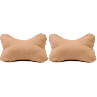 Gözze - Kuschelweiches Lesekissen Darco, Ideal als Sofakissen oder Leseknochen, 40 x 25 cm - Caramel (Packung mit 2)