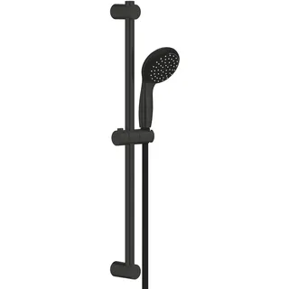 Grohe Vitalio Start 100 Brausestangenset (wassersparend, 2 Strahlarten, Antikalk-System), matt schwarz, 279482430