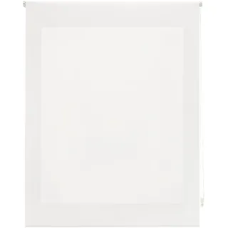 INTERBLIND Premium Rollo, transparent, glatt, 120 x 250 cm (Breite x Höhe) - Stoffmaß 117 x 245 cm - Ecru - für Fenster