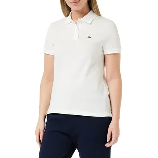 Lacoste Damen Poloshirt Pf7839,Weiß (Blanc),46 (Herstellergröße: 46)