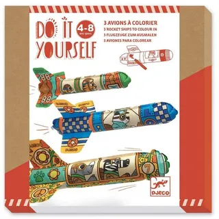 Djeco Motivpapier Do it yourself Flugzeuge basteln DIY