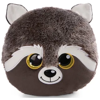 NICI Glubschis Kissen Waschbär Clooney 33 x 32 cm Braun