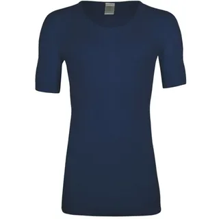 wobera Angora Herrenunterhemd mit flauschigem Rückenteil und 1/2 Arm 1 St dunkelblau Männer
