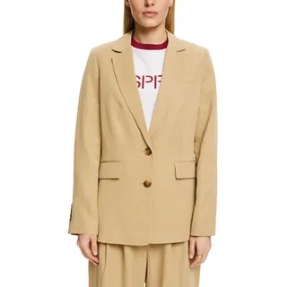 ESPRIT Damen 024ee1g316 Blazer, 270/Beige, 36