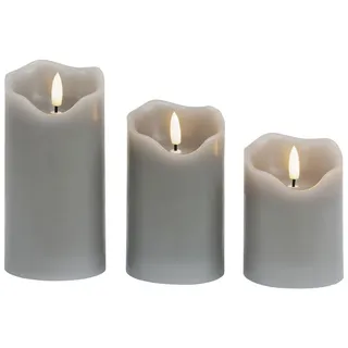 Bonetti LED Dekolicht Weihnachtsdeko 3 St. grau