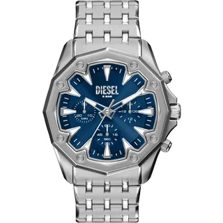 Diesel Stinger Herren 46MM Silberfarbene Edelstahl Uhr, DZ4706