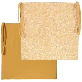 Atout Ciel Stuhlkissen, quadratisch, 40 x 40 cm, Gelb Bedruckt/einfarbig