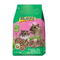 MultiFit Nagerfutter für Maus, Rennmaus und Zwerghamster 2,5 kg