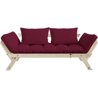Karup Schlafsofa Bebop inkl. Futonmatratze 2-Sitzer Bordeauxrot