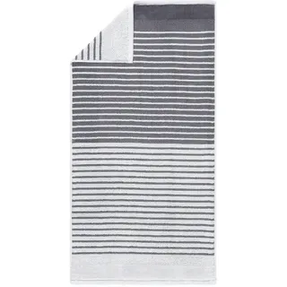 Handtuch , Schwarz, Hellgrau , Textil , 50x100 cm , saugfähig, Aufhängeschlaufe, strapazierfähig, angenehm weich, hochwertige Qualität, schnelltrocknend, schadstoffgeprüft , Heimtextilien, Badtextilien, Handtücher