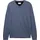 1038427 Basic Knit Pullover mit V-ausschnitt Vintage indigo Blue melange 3XL