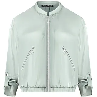 Jackenblazer BETTY BARCLAY "Blazer-Jacke mit 3/4 Arm", Damen, Gr. 42, grün (chinois grün), Obermaterial: 100% Polyester PES., Blazer Jackenblazer