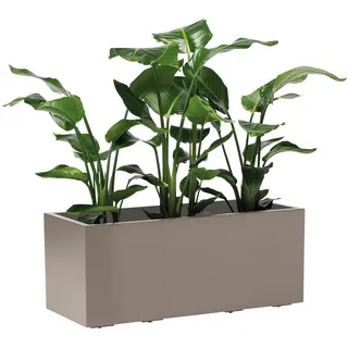 Euro3Plast Blumenkasten 99,5 x 39,5 x 39,5 cm Taupe