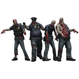 JoyToy Zombie Dark Source Polizei Männliche Figur 8 cm (4er Pack)